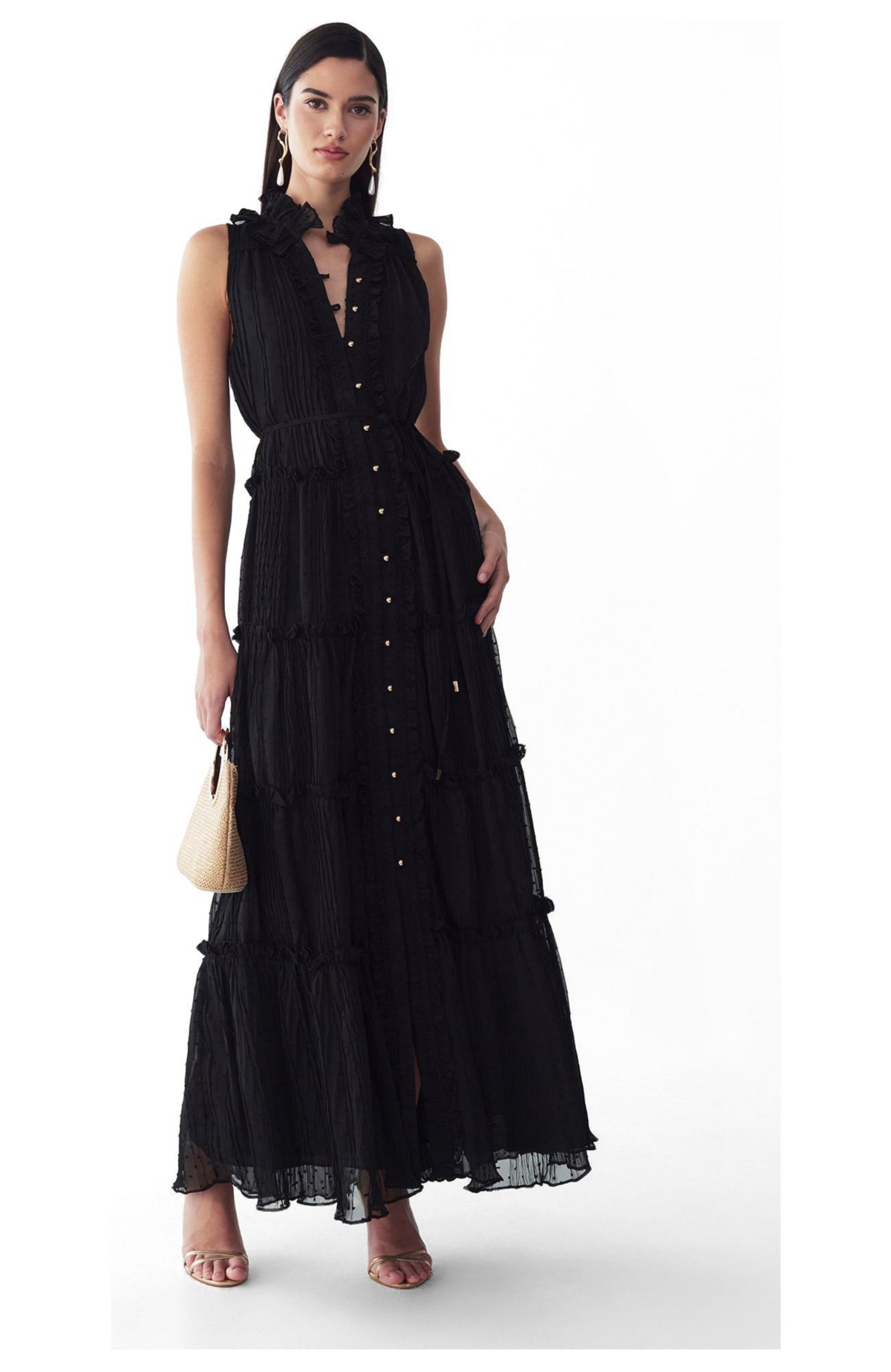 St Mrlo Women’s Omaha Midi Dress – Black St Mrlo Women’s Omaha Midi Dress – Black