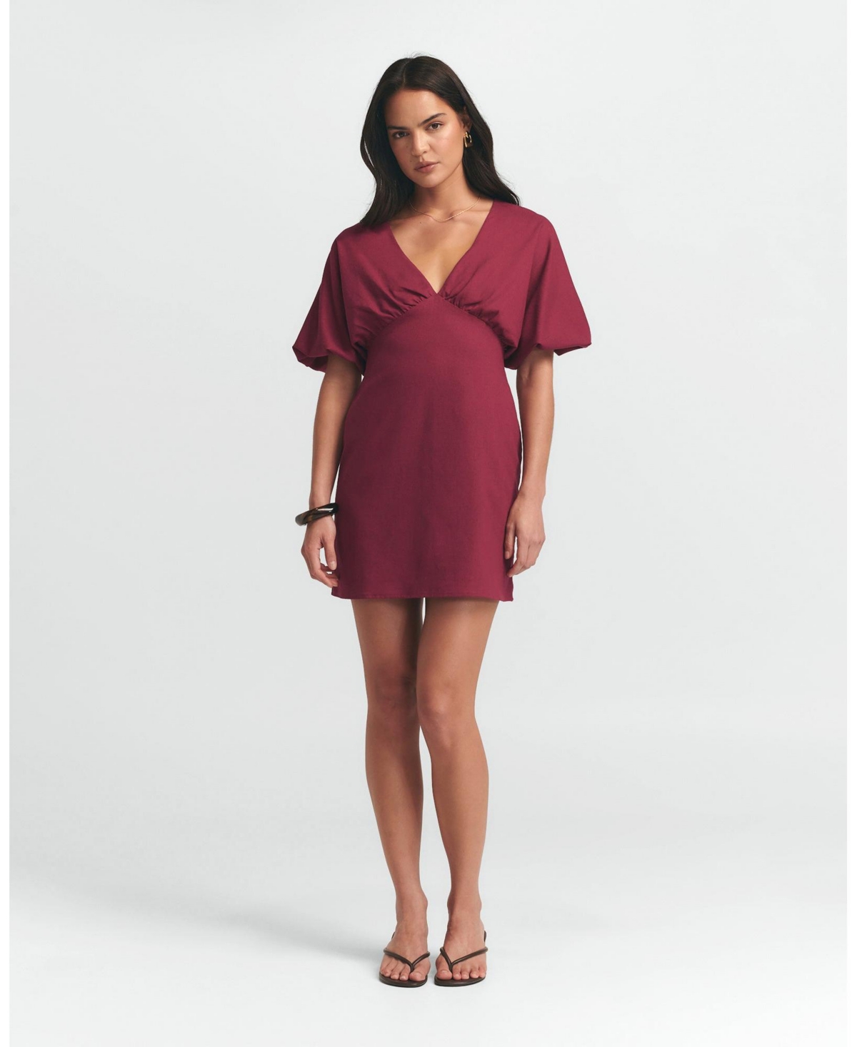 St Mrlo Women’s Palm Mini Dress – Burgundy
