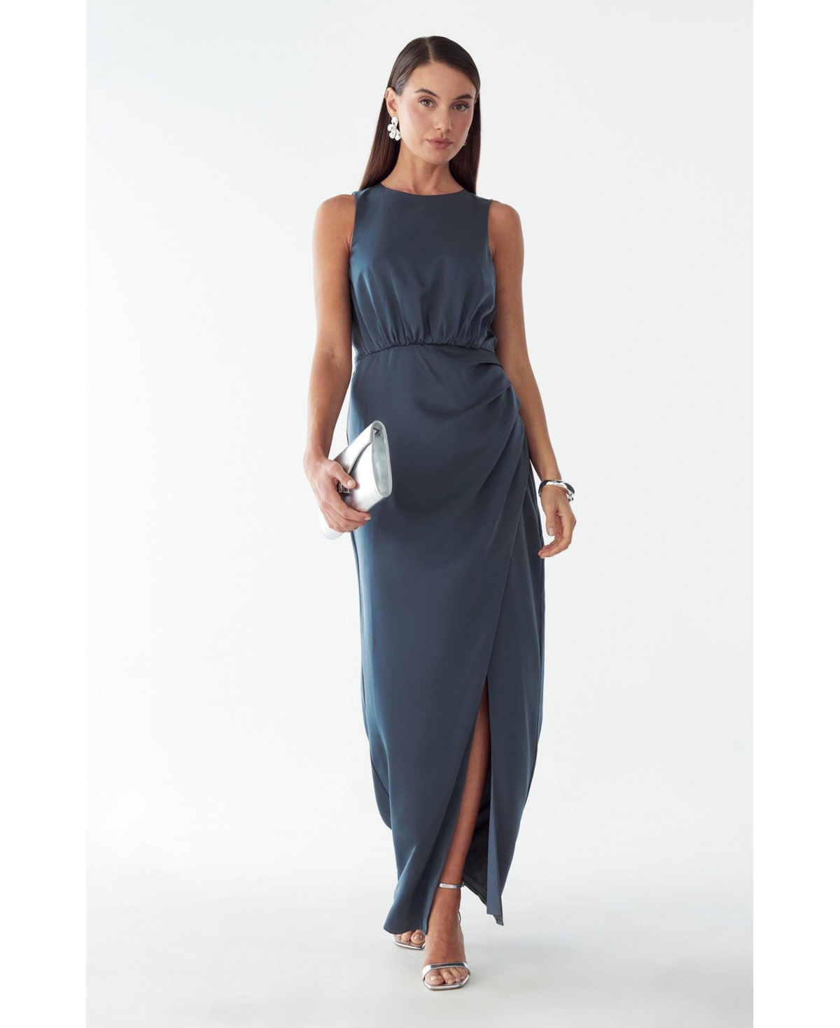 St Mrlo Women’s Sharmaine Dress – Slate blue St Mrlo Women’s Sharmaine Dress – Slate blue