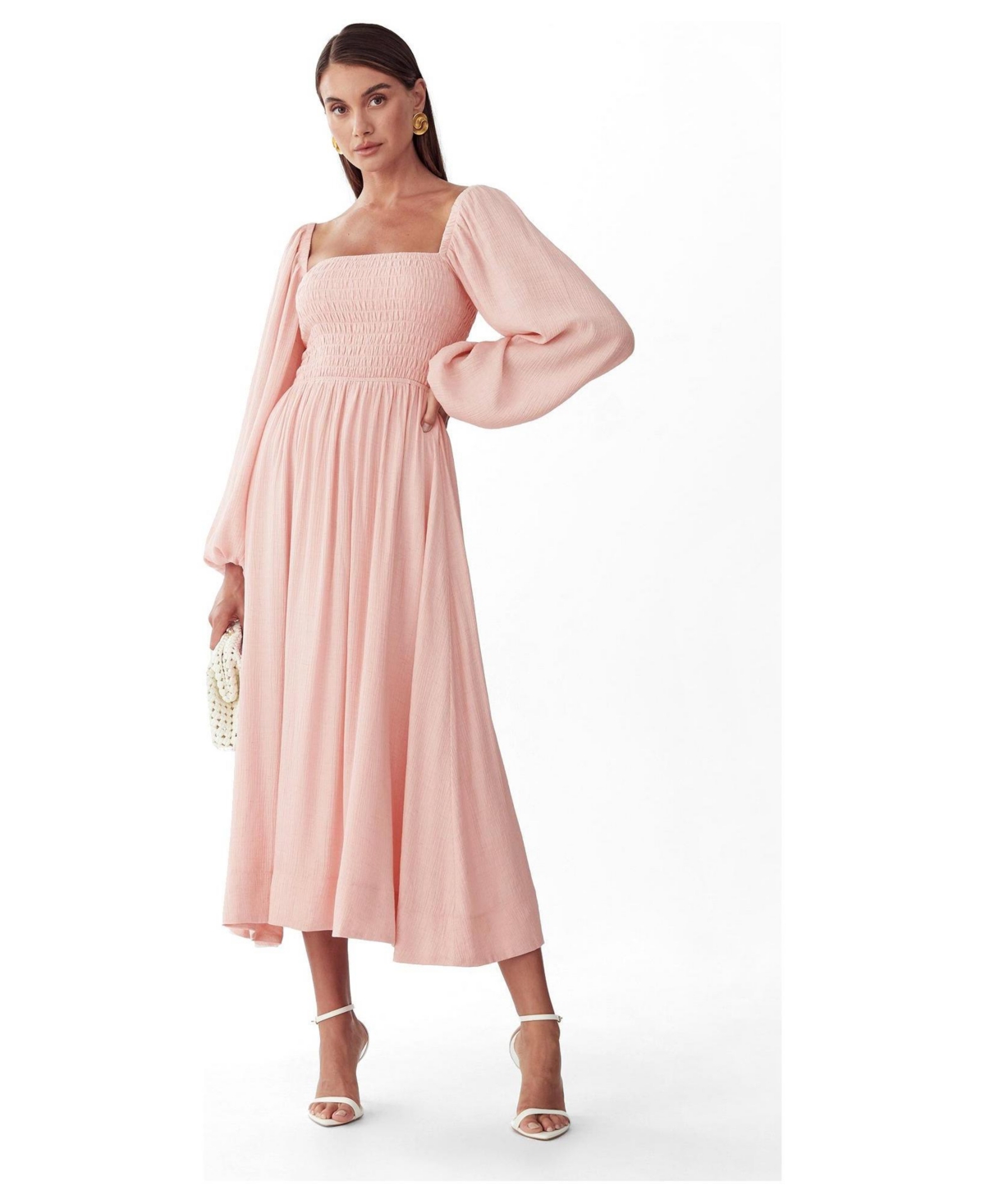 St Mrlo Women’s True Midi Dress – Blush