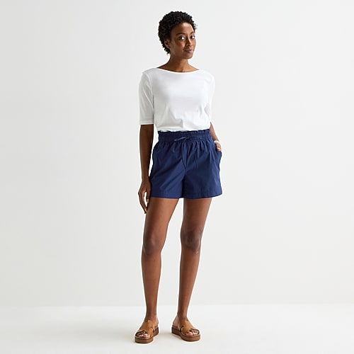 St. John’s Bay Womens Pull-On Short, Petite Xx-large, Blue