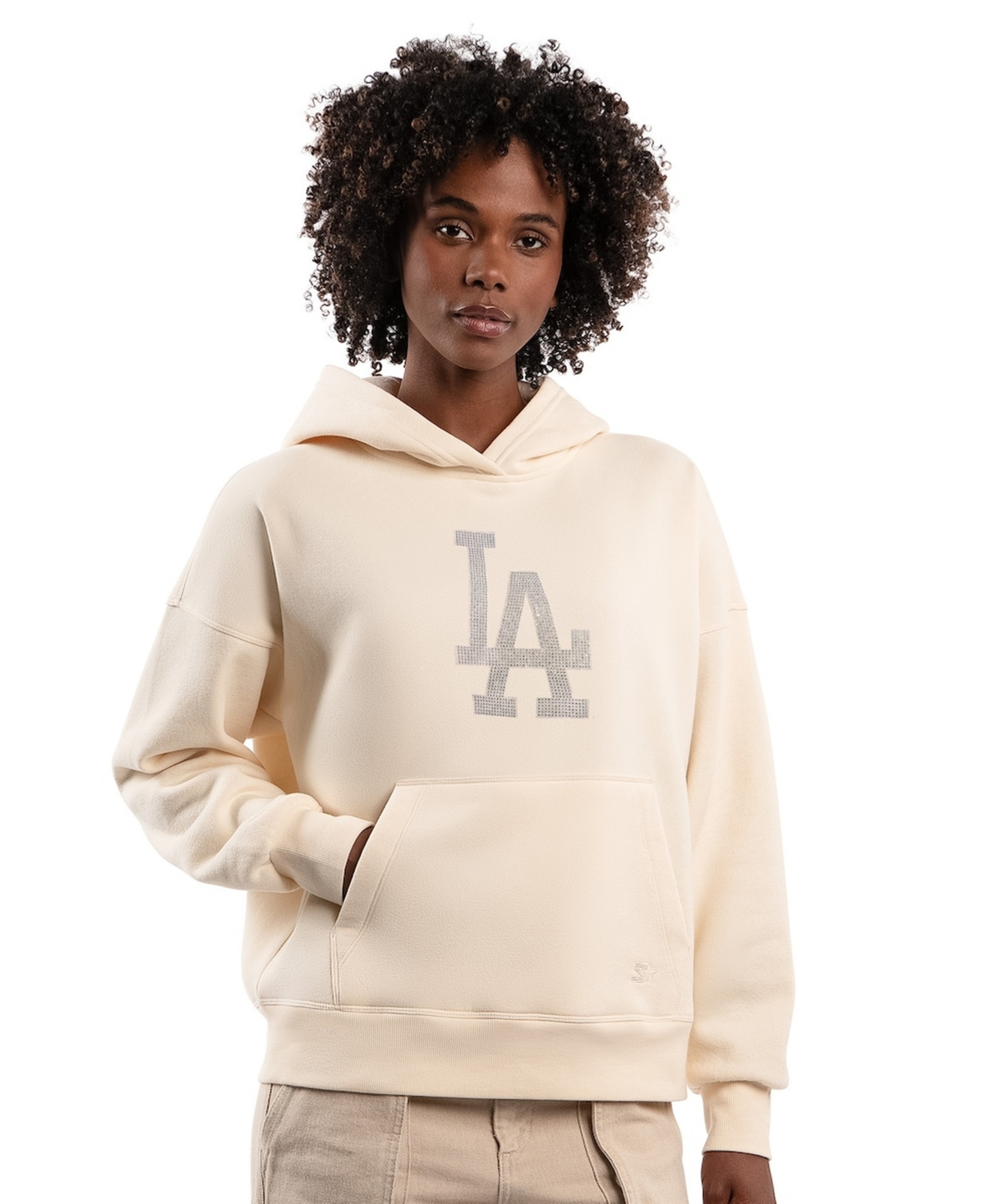 Starter Women’s Cream Los Angeles Dodgers Fleece Rhinestone Hoodie – Cream Starter Women’s Cream Los Angeles Dodgers Fleece Rhinestone Hoodie – Cream