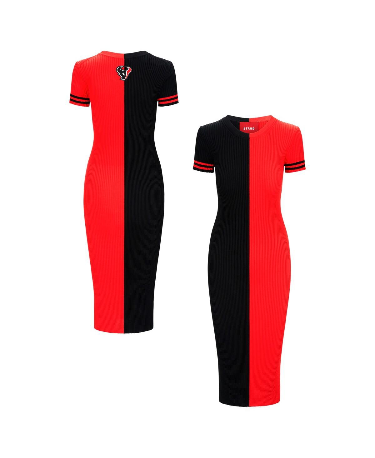 Staud Women’s Navy/Red Houston Texans Colleen Dress – Navy, Red