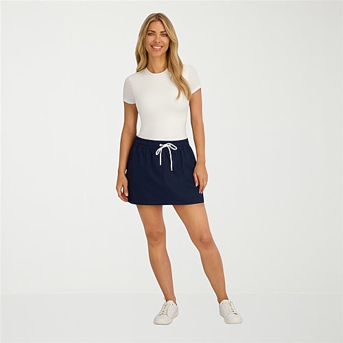 Stella Parker Womens Shorts Swimsuit Cover-Up, Large, Blue