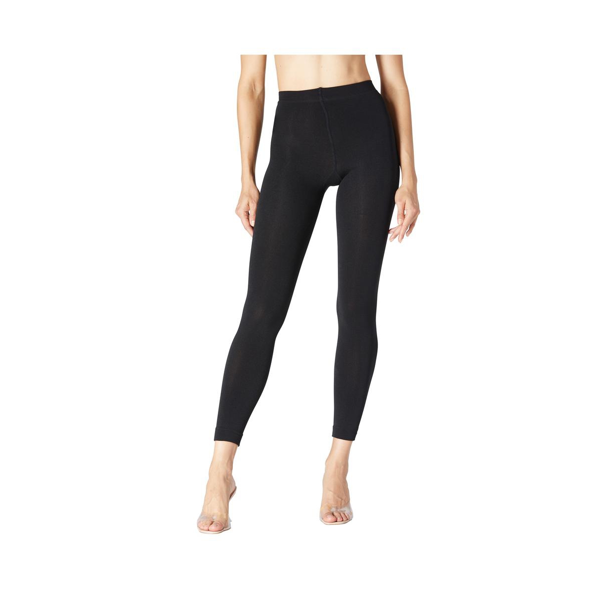 Stems Women’s Fleece Lined Base Layer Italian Leggings – Black Stems Women’s Fleece Lined Base Layer Italian Leggings – Black