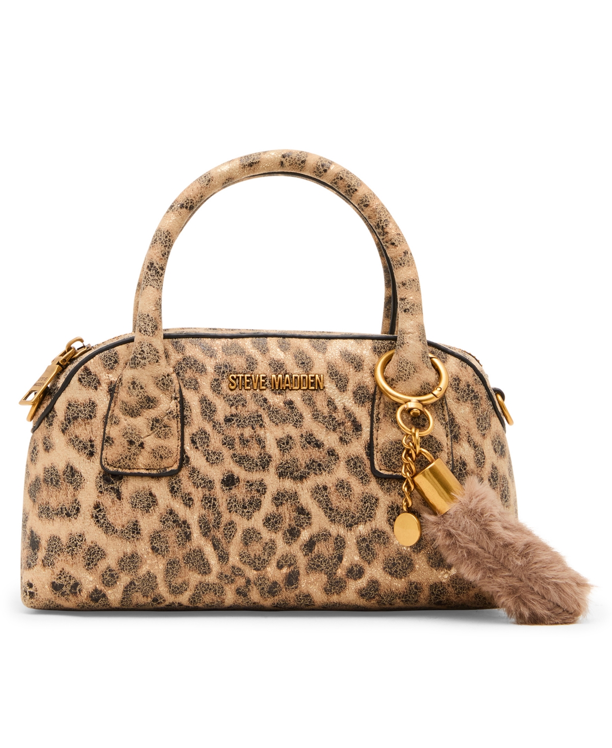 Steve Madden Melodie with Scarf Small Satchel Handbag – Leopard Steve Madden Melodie with Scarf Small Satchel Handbag – Leopard