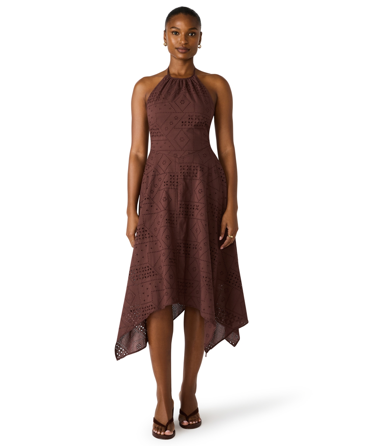 Steve Madden Women’s Dalina Halter Neck Dress – Walnut Steve Madden Women’s Dalina Halter Neck Dress – Walnut