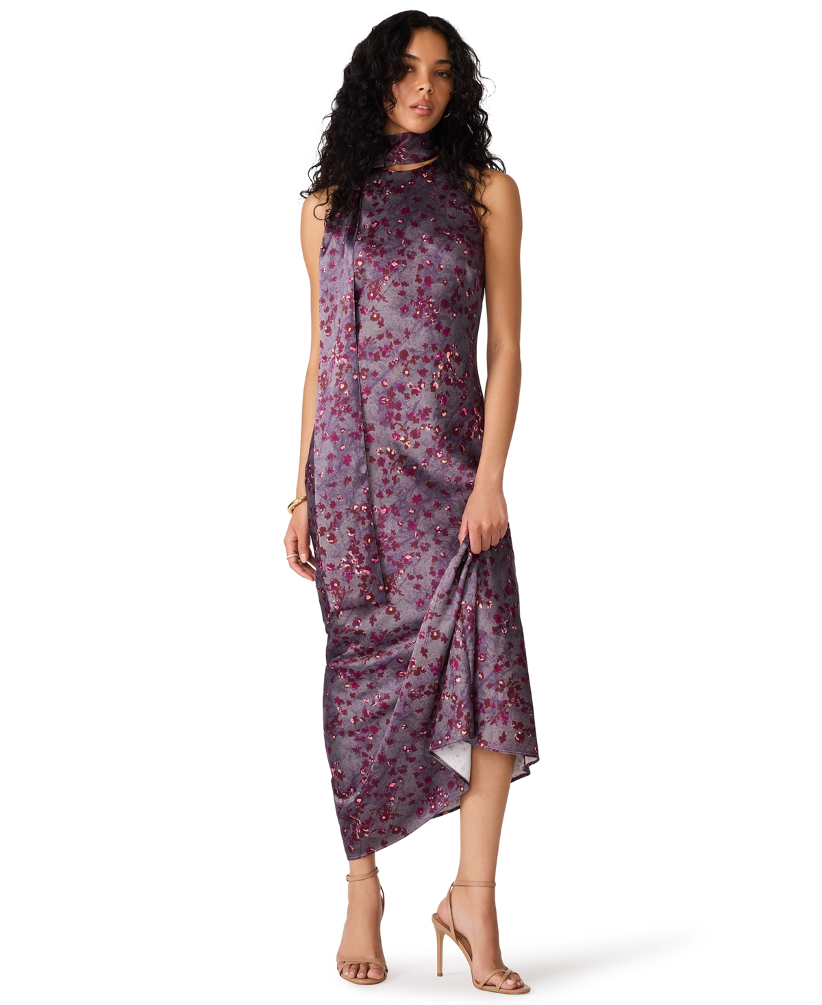 Steve Madden Women’s Halter Neck Dress – Purple multi Steve Madden Women’s Halter Neck Dress – Purple multi