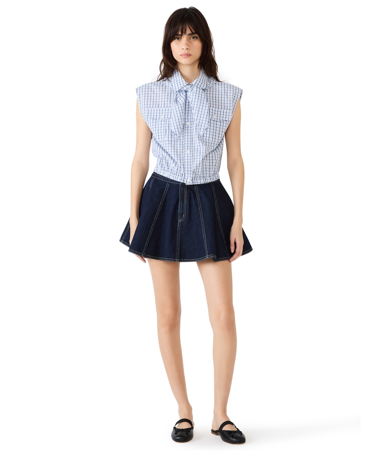 Steve Madden Women’s Lilliany A-Line Skirt – Dover Wash Steve Madden Women’s Lilliany A-Line Skirt – Dover Wash