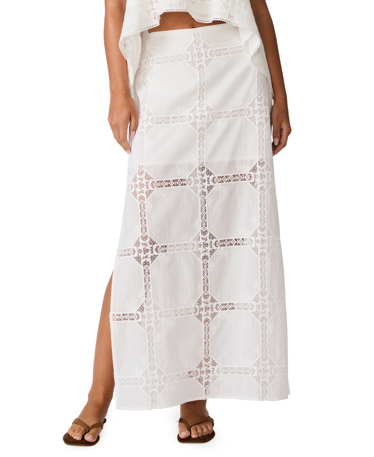 Steve Madden Women’s Monique Side Slit Skirt – Antique