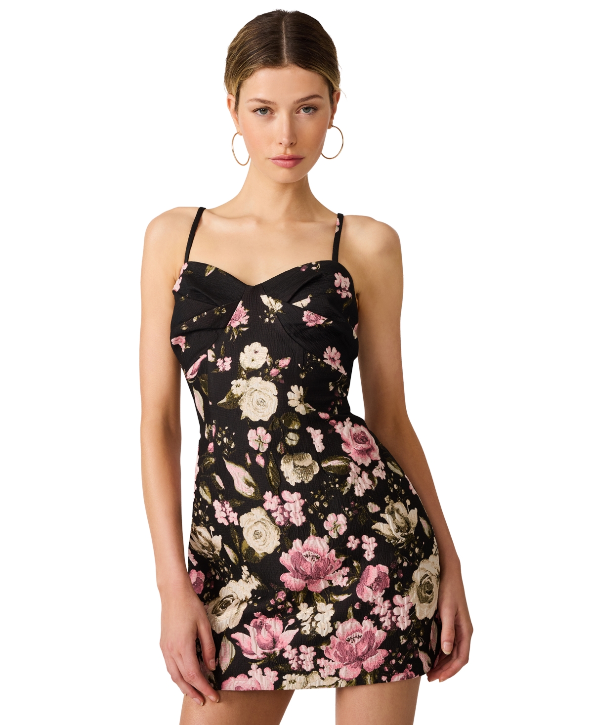Steve Madden Women’s Sweetheart Mini Dress – Black/pink Steve Madden Women’s Sweetheart Mini Dress – Black/pink