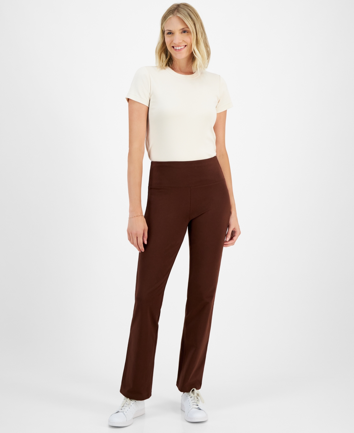 Style & Co Women’s High-Rise Bootcut Leggings, Created for Macy’s – Grand Brown Style & Co Women’s High-Rise Bootcut Leggings, Created for Macy’s – Grand Brown
