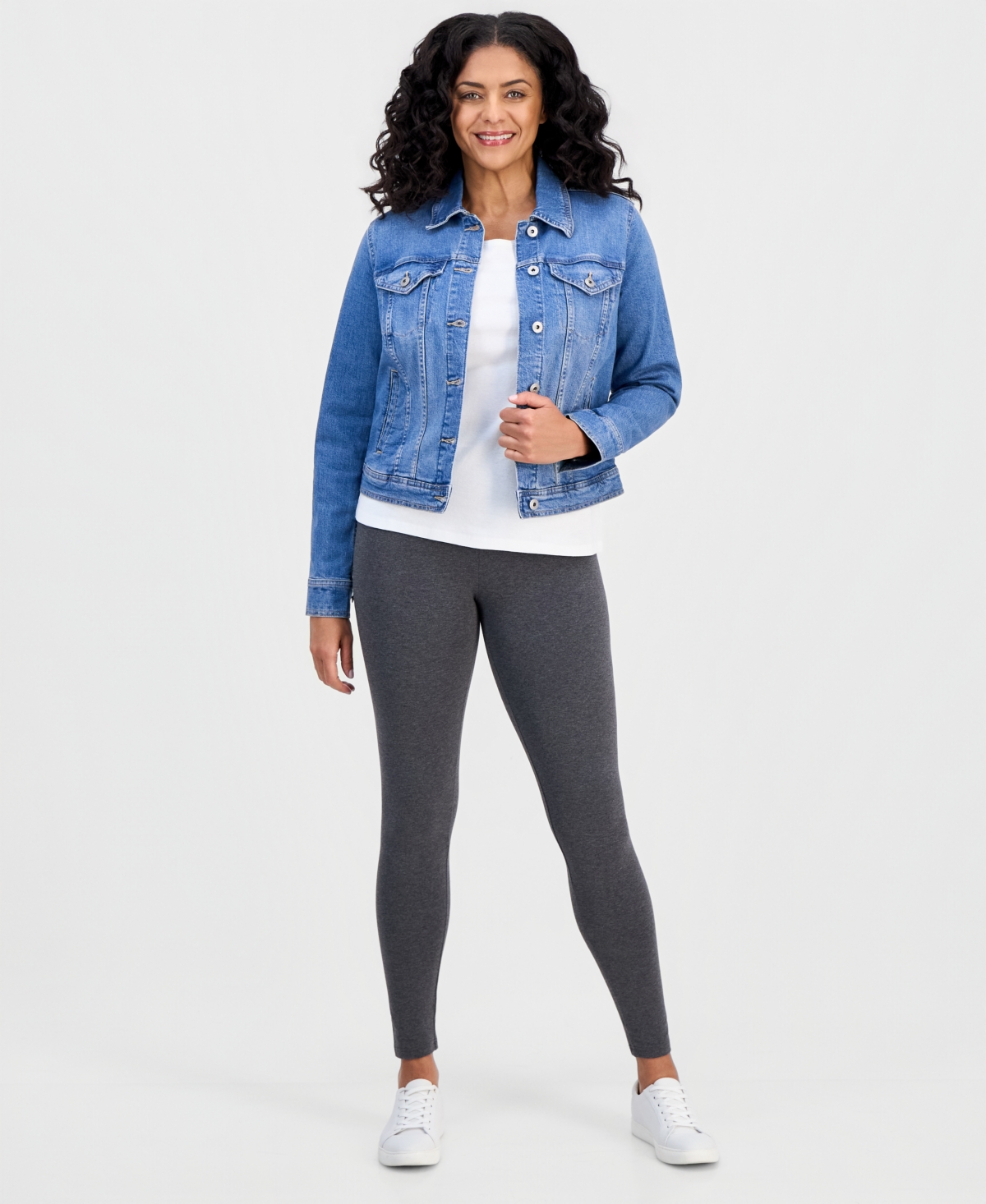 Style & Co Women’s High Rise Leggings, Created for Macy’s – Charcoal Heather