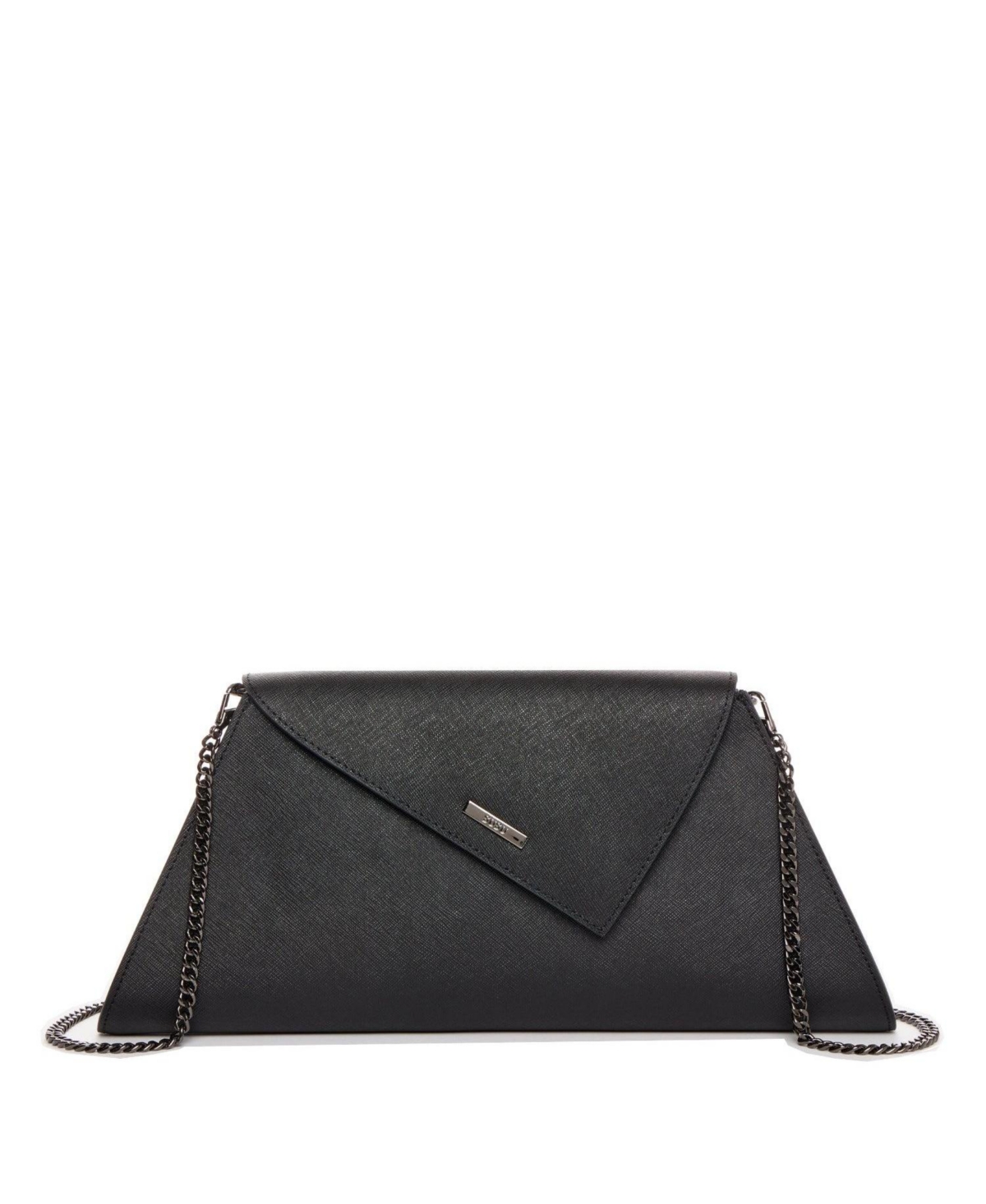 Susu Women’s Saffiano Leather Envelope Clutch Purse Crossbody Evening Bag with Chain Strap Elegant Handbag – Black Susu Women’s Saffiano Leather Envelope Clutch Purse Crossbody Evening Bag with Chain Strap Elegant Handbag – Black