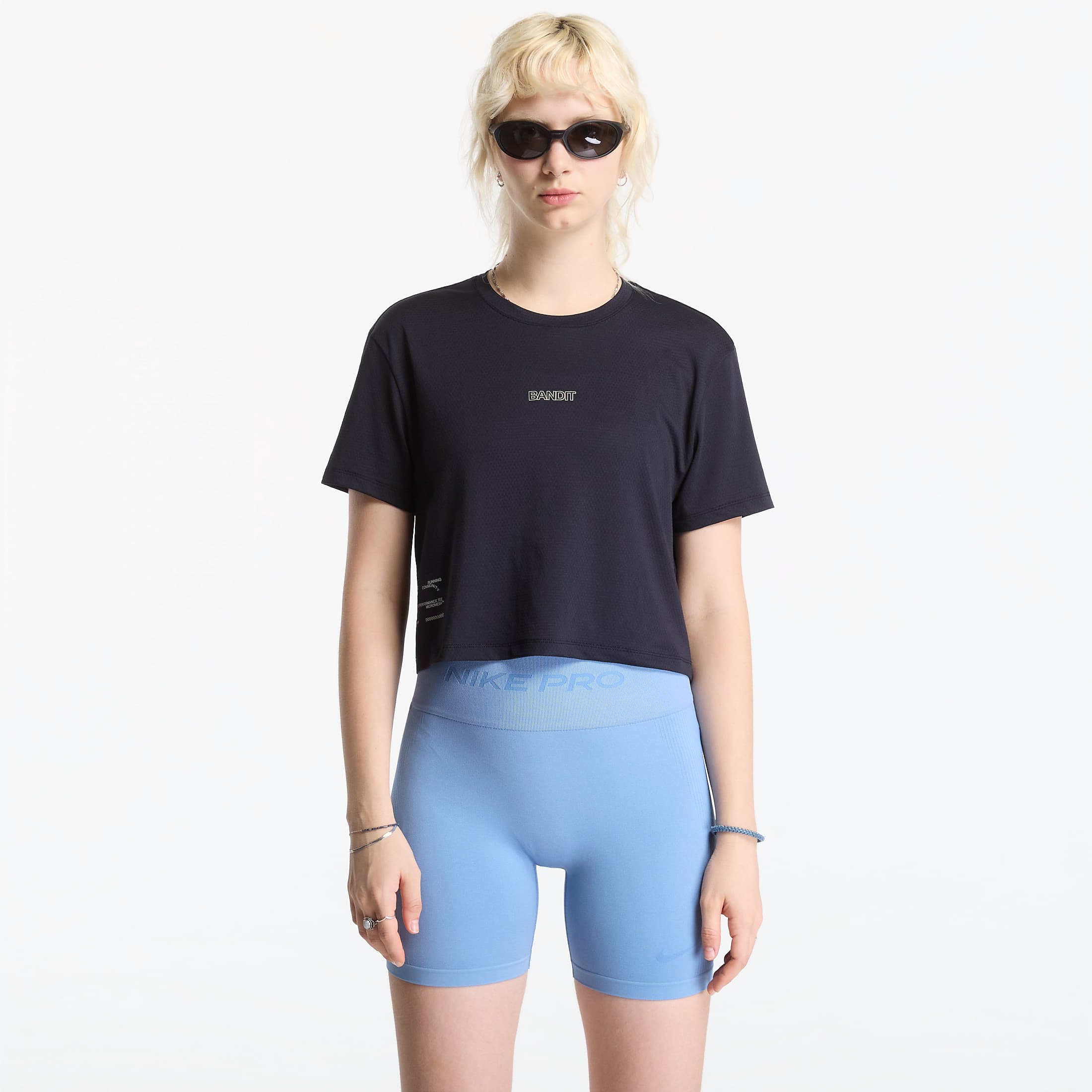 T-shirt BANDIT Micromesh™ Cropped Run Tee Black S T-shirt BANDIT Micromesh™ Cropped Run Tee Black S