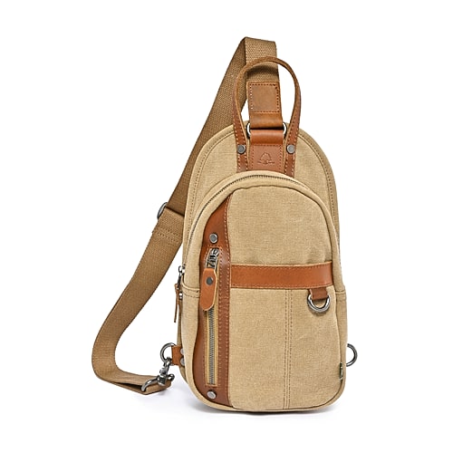 TSD Brand Agave Crossbody Bag, One Size, Beige TSD Brand Agave Crossbody Bag, One Size, Beige