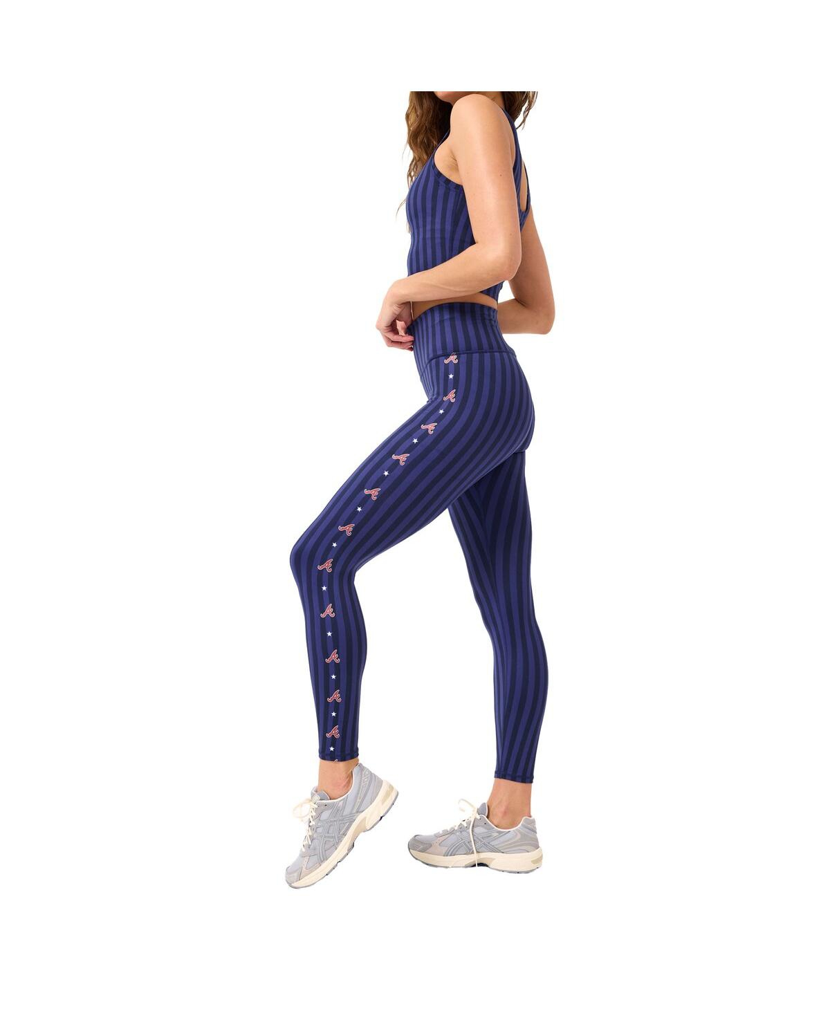 Terez Women’s Navy Atlanta Braves Tlc Printed Leggings – Navy