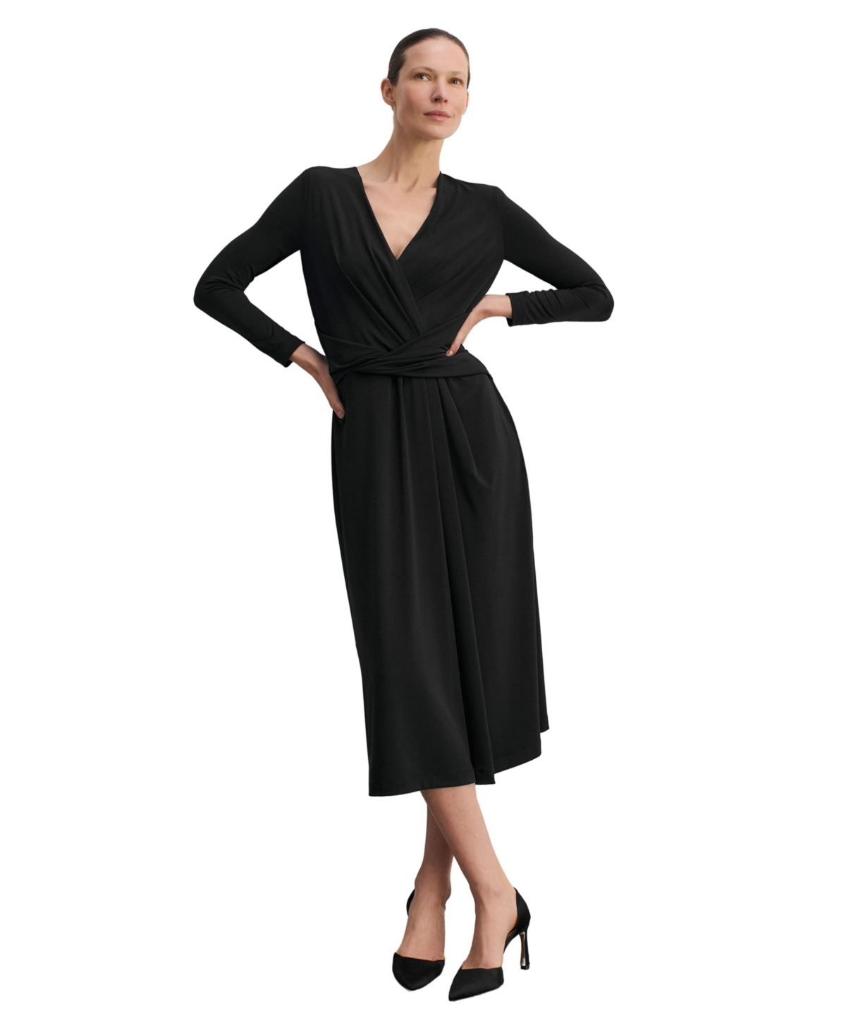 The Fold Women’s Auletta Jersey Dress – Black