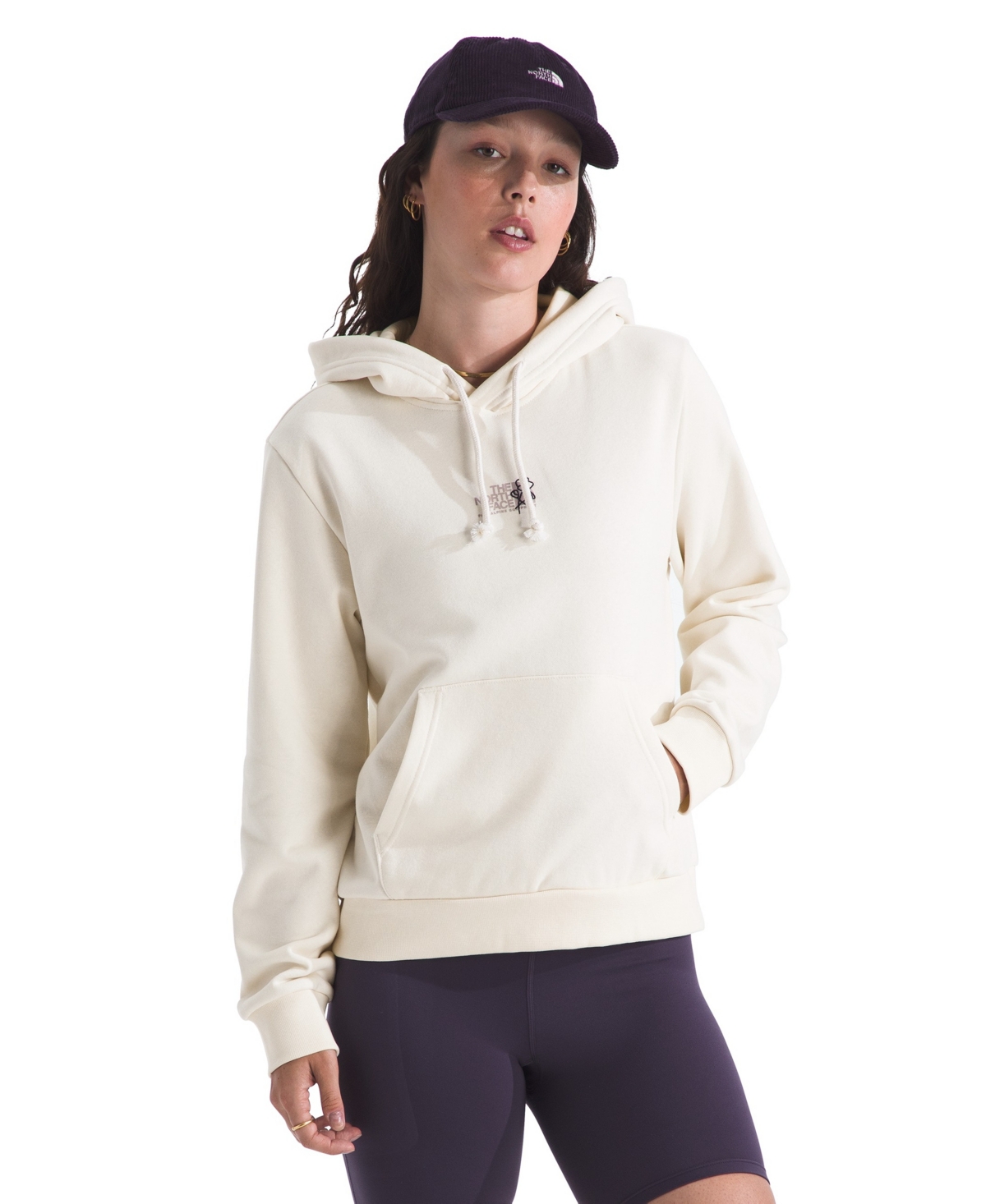The North Face Women’s Midnight Ember Regular Fit Hoodie – White Dune