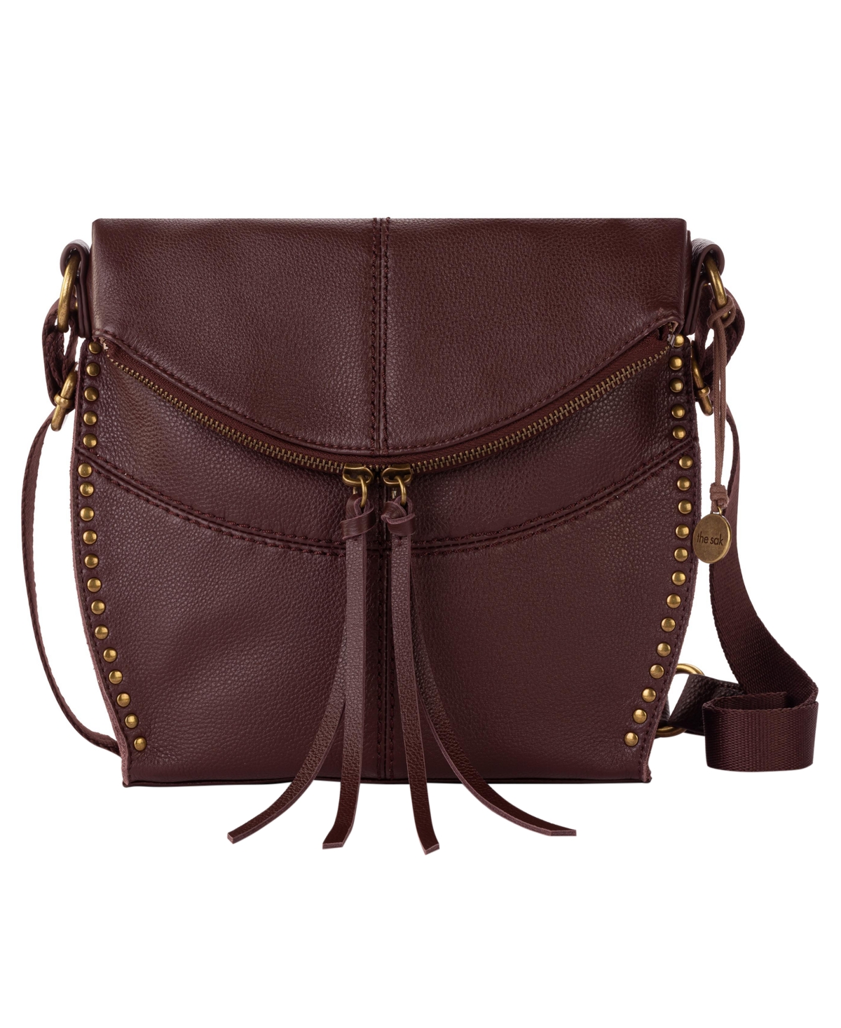 The Sak Women’s Silverlake Leather Crossbody Bag – Mahogany