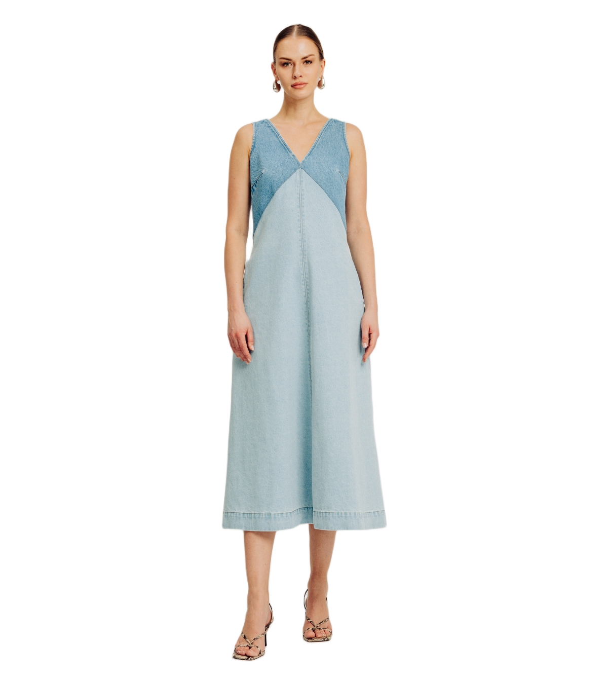 Torn By Ronny Kobo Women’s Azura Dress – 2-tone classic wash