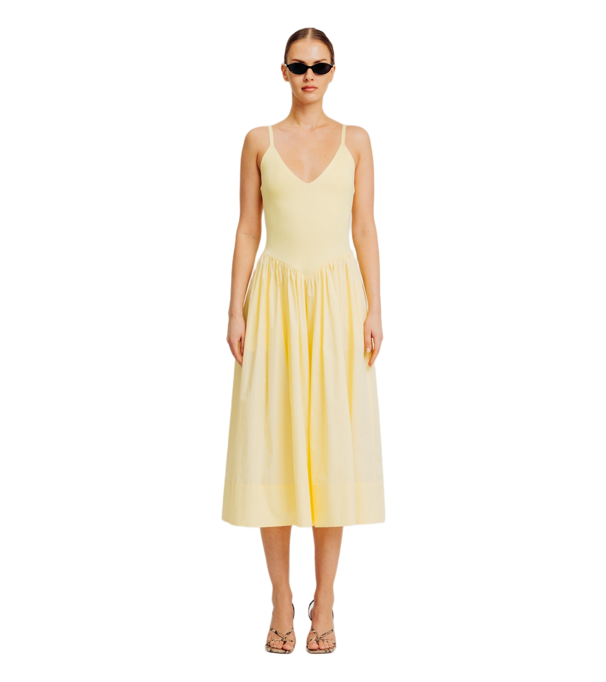 Torn By Ronny Kobo Women’s Monica Dress – Lemon butter Torn By Ronny Kobo Women’s Monica Dress – Lemon butter