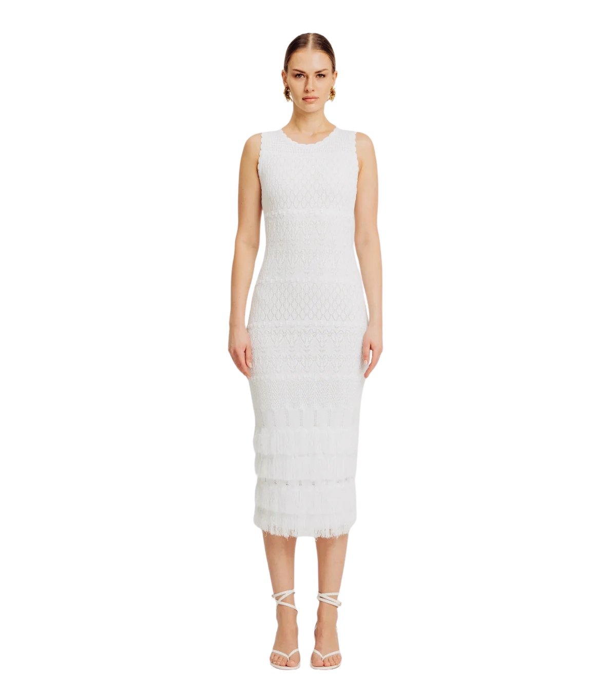 Torn By Ronny Kobo Women’s Ryan Dress – White Torn By Ronny Kobo Women’s Ryan Dress – White