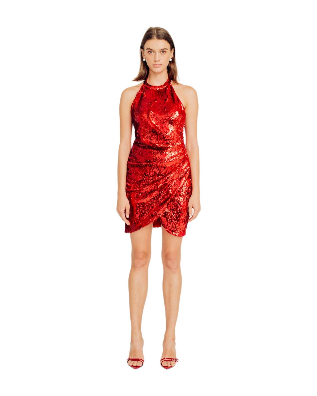 Torn By Ronny Kobo Women’s Vera Dress – Splash of grenadine