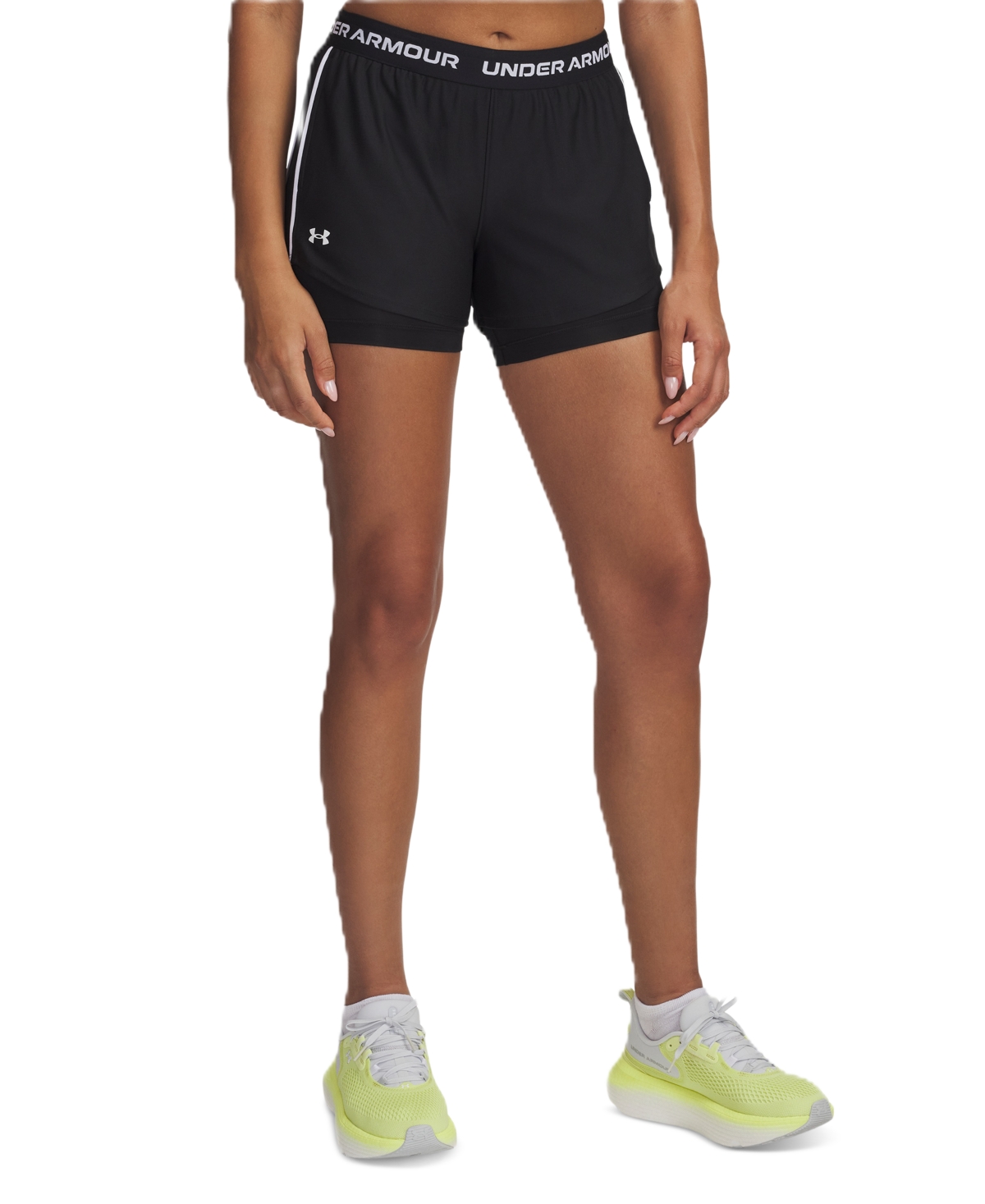 Under Armour Women’s Fitted Tech Play Shorts – Black Under Armour Women’s Fitted Tech Play Shorts – Black
