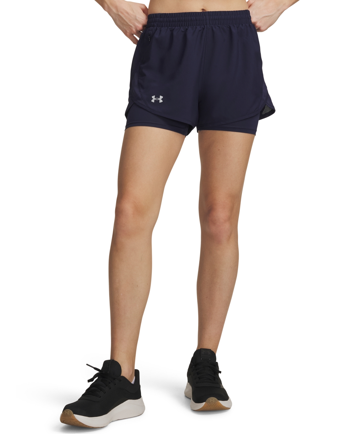 Under Armour Women’s Fly By 2-in-1 Shorts – Midnight Navy Under Armour Women’s Fly By 2-in-1 Shorts – Midnight Navy