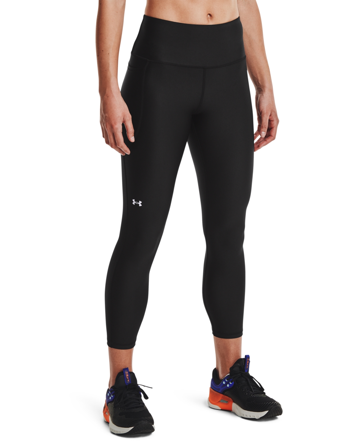 Under Armour Women’s Tech High-Rise Ankle Length Leggings – Black/White Under Armour Women’s Tech High-Rise Ankle Length Leggings – Black/White