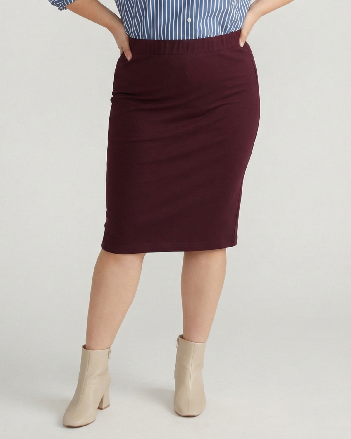 Universal Standard Plus Size Danube Ponte Skirt – Black cherry Universal Standard Plus Size Danube Ponte Skirt – Black cherry