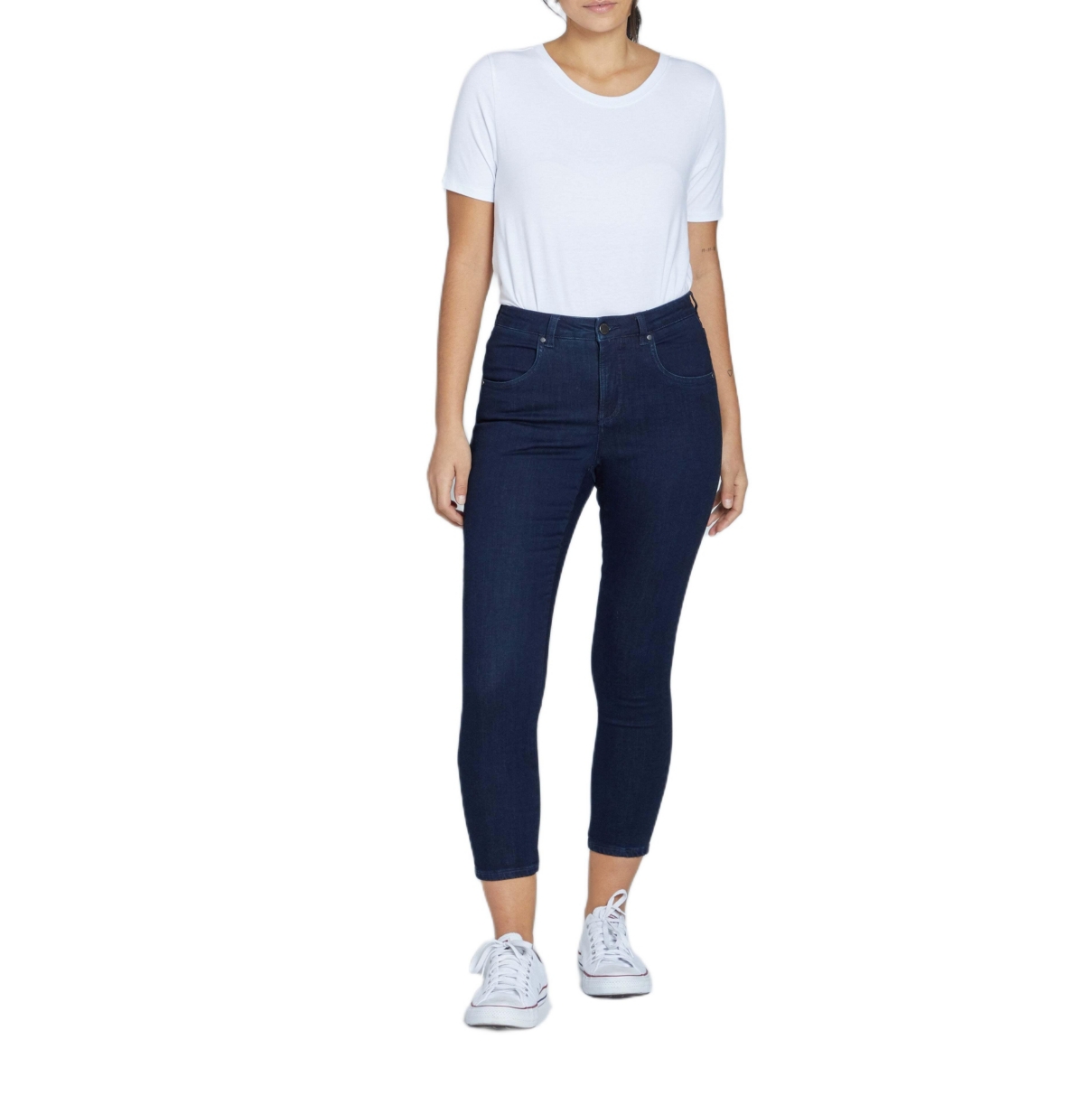 Universal Standard Women’s Seine High Rise Skinny Jeans – True blue
