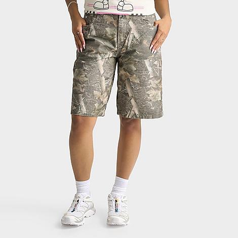 Unlike Humans Women’s Denim Jorts in Camo Size: 24