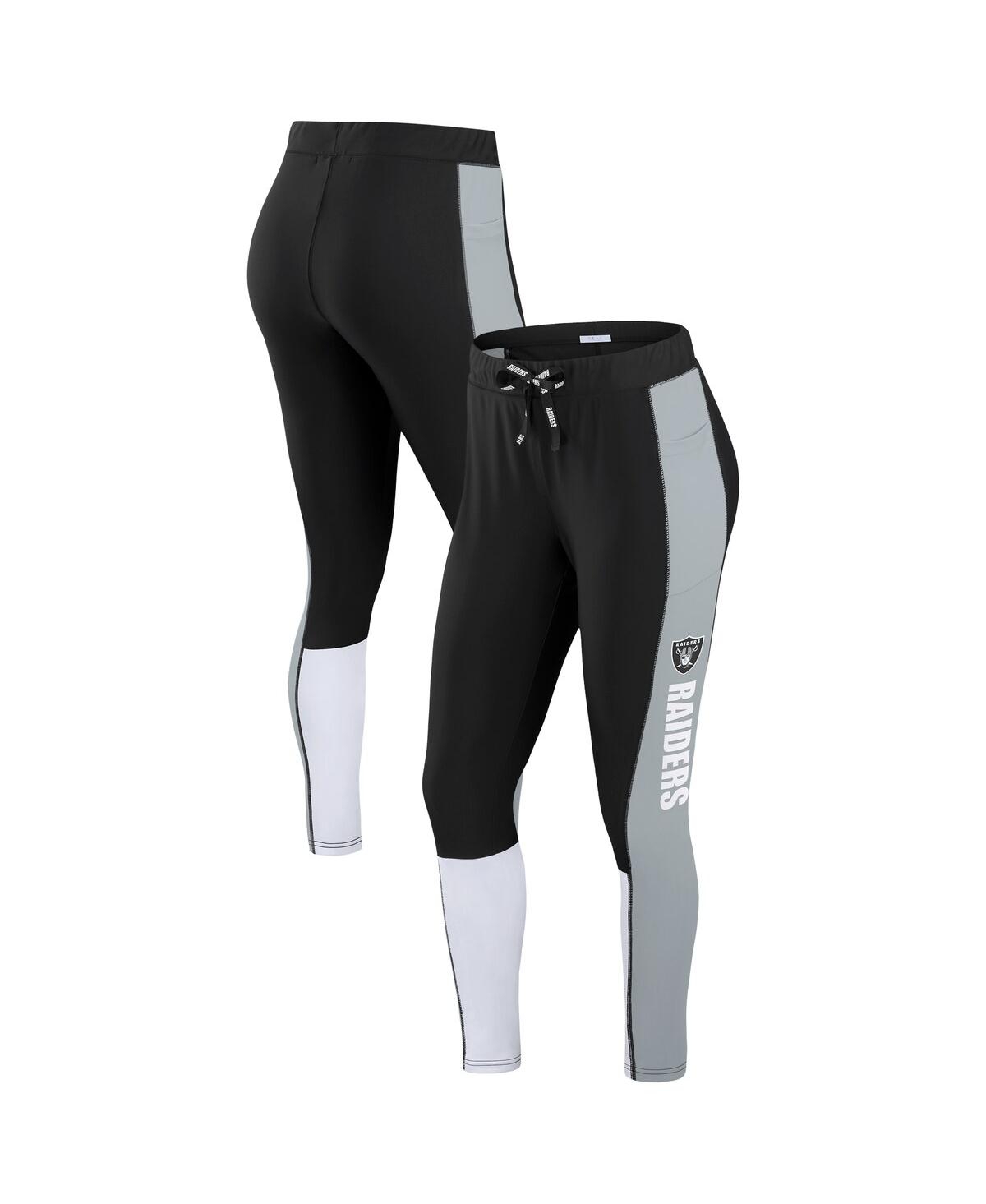 Wear by Erin Andrews Women’s Las Vegas Raiders Color-block Leggings – Black, Gray Wear by Erin Andrews Women’s Las Vegas Raiders Color-block Leggings – Black, Gray