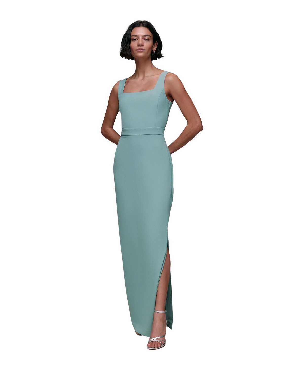 Whistles Women’s Mila Square Neck Maxi Dress – Sage green Whistles Women’s Mila Square Neck Maxi Dress – Sage green