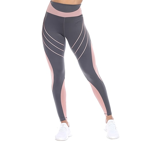 White Mark Womens High Rise 26″ Full Length Leggings, Medium, Black White Mark Womens High Rise 26″ Full Length Leggings, Medium, Black