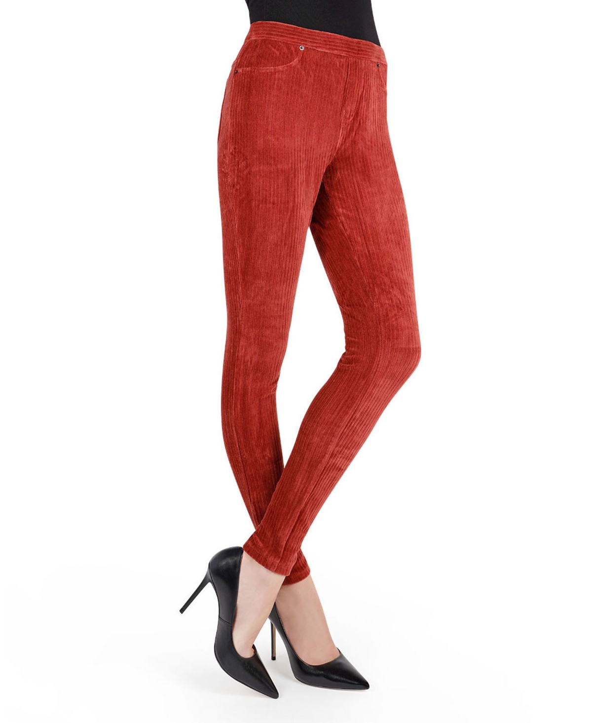 Wide Rib Corduroy Women’s Leggings – Fired Bric Wide Rib Corduroy Women’s Leggings – Fired Bric