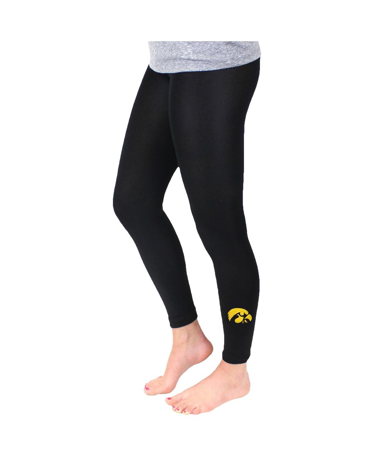 Women’s Black Iowa Hawkeyes Fleece Leggings – Black Women’s Black Iowa Hawkeyes Fleece Leggings – Black