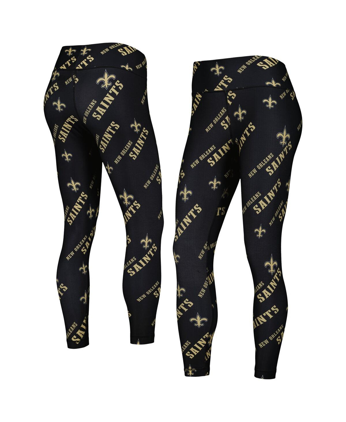 Women’s Concepts Sport Black New Orleans Saints Breakthrough Allover Print Leggings – Black Women’s Concepts Sport Black New Orleans Saints Breakthrough Allover Print Leggings – Black