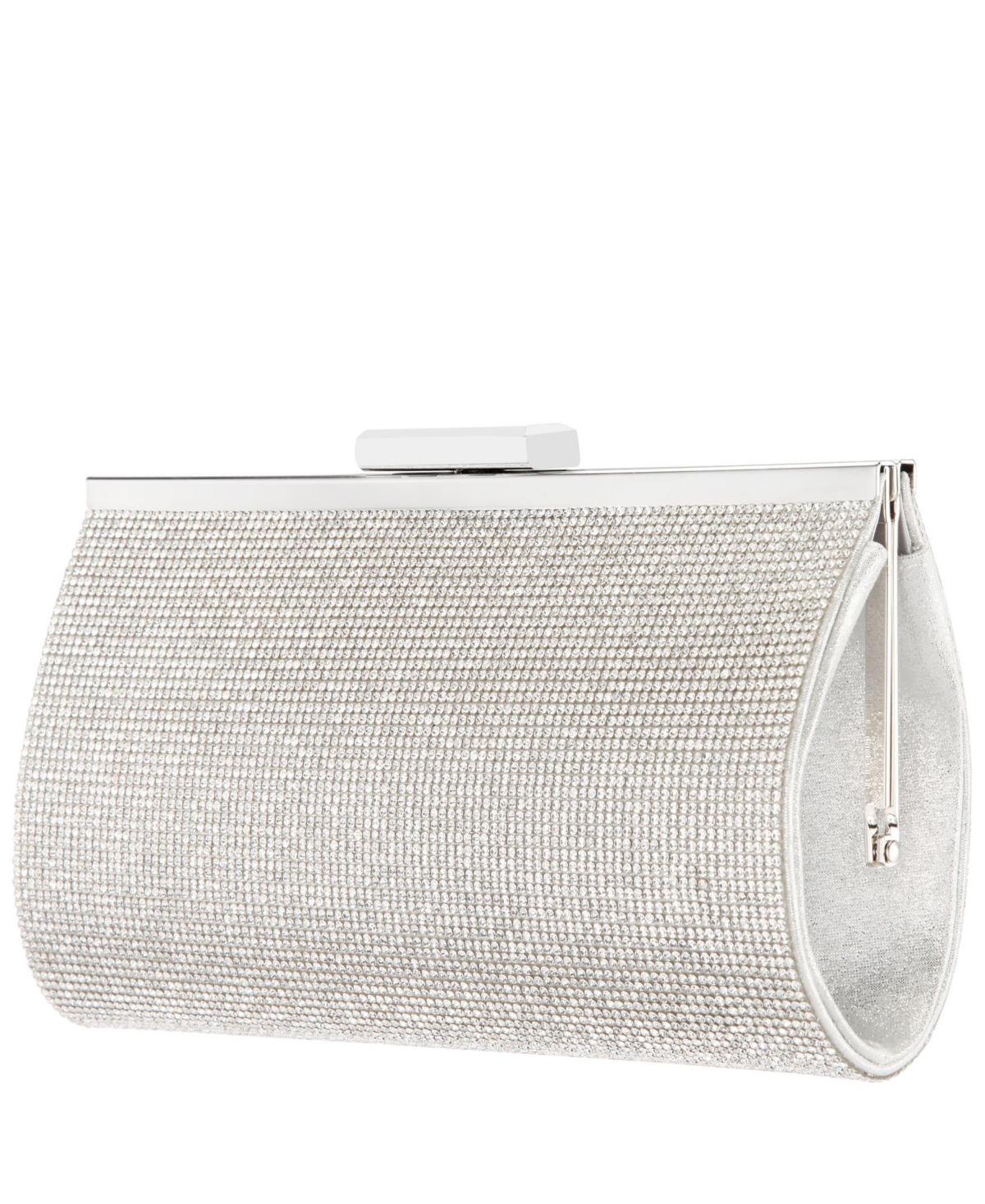 Women’s Crystal Frame Clutch – Silver Tone Women’s Crystal Frame Clutch – Silver Tone