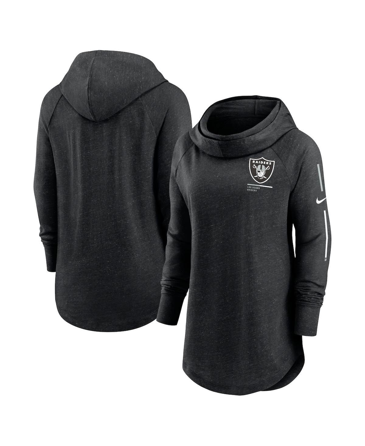 Women’s Nike Black Las Vegas Raiders Minimal Statement Raglan Funnel Neck Pullover Hoodie – Black Women’s Nike Black Las Vegas Raiders Minimal Statement Raglan Funnel Neck Pullover Hoodie – Black