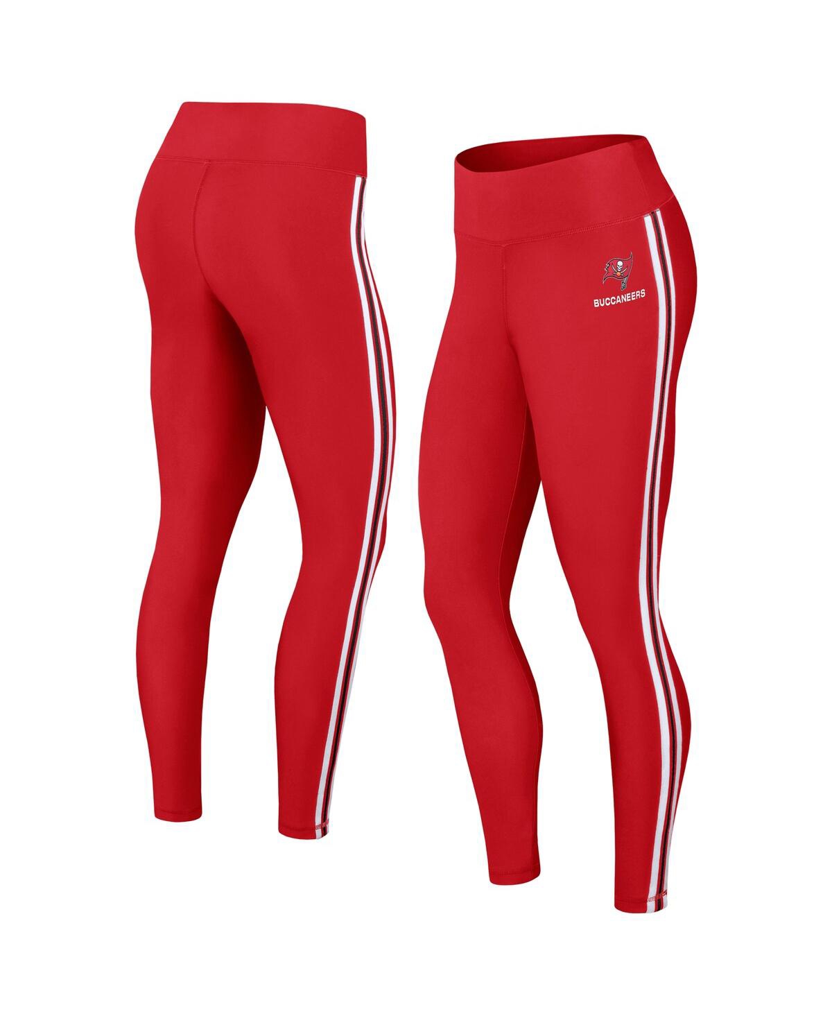 Women’s Wear by Erin Andrews Red Tampa Bay Buccaneers Color Block Leggings – Red