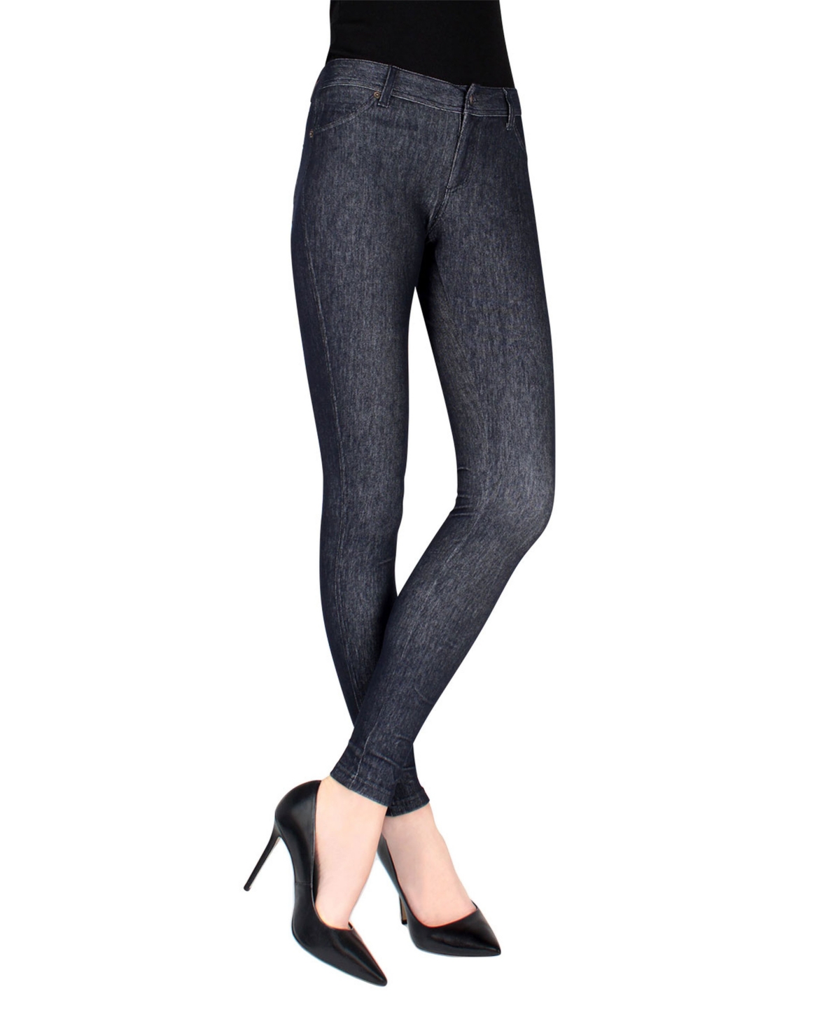 Women’s Zipper Leggings – Blue