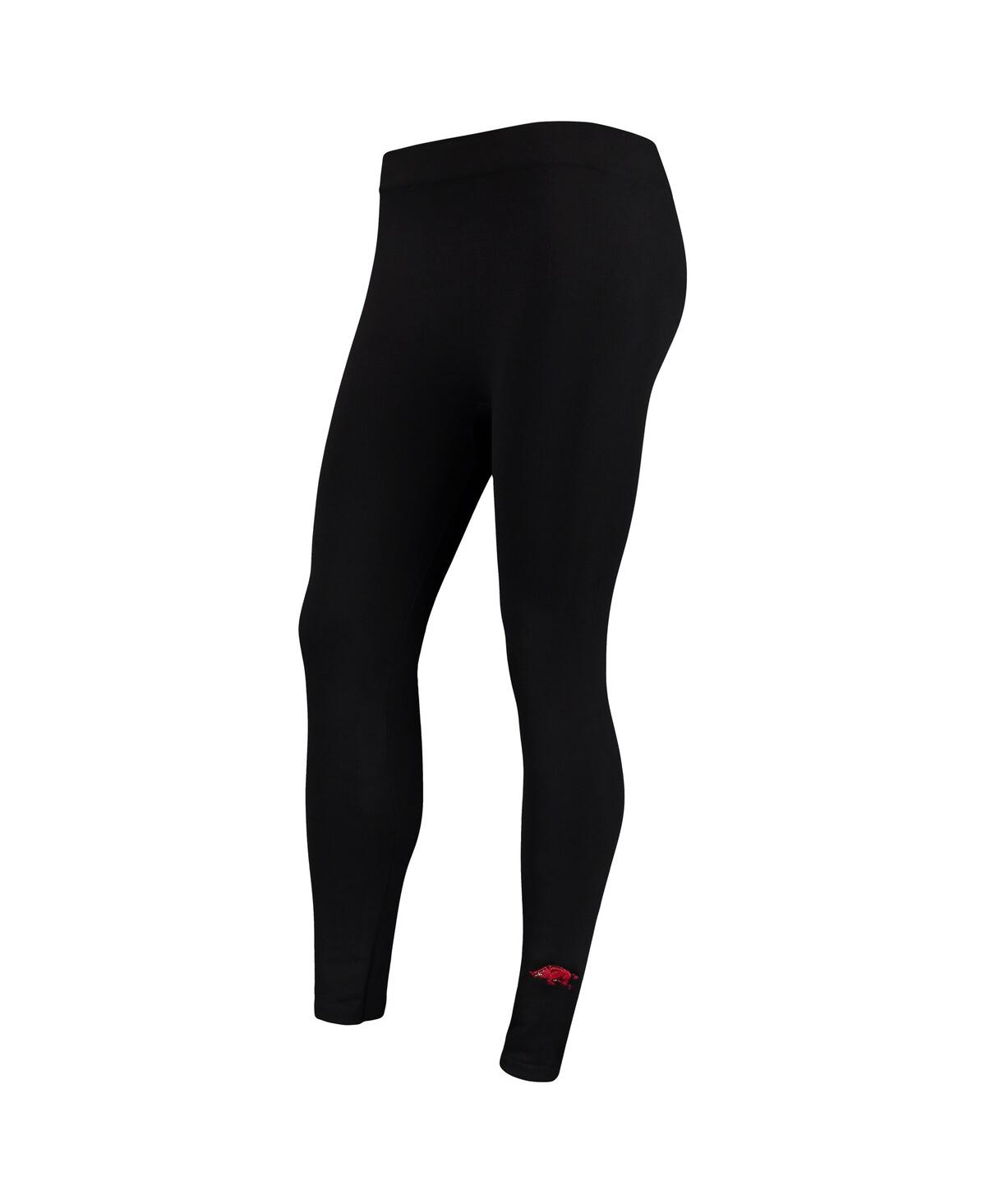 Women’s ZooZatz Black Arkansas Razorbacks Fleece Leggings – Black