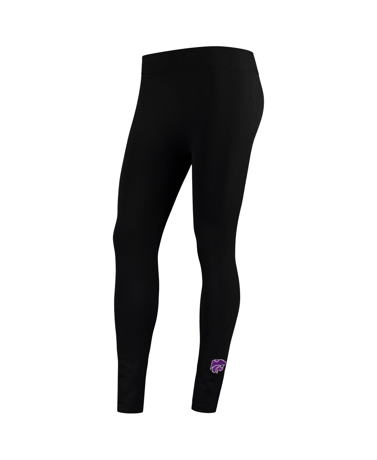 Women’s ZooZatz Black Kansas State Wildcats Fleece Leggings – Black Women’s ZooZatz Black Kansas State Wildcats Fleece Leggings – Black