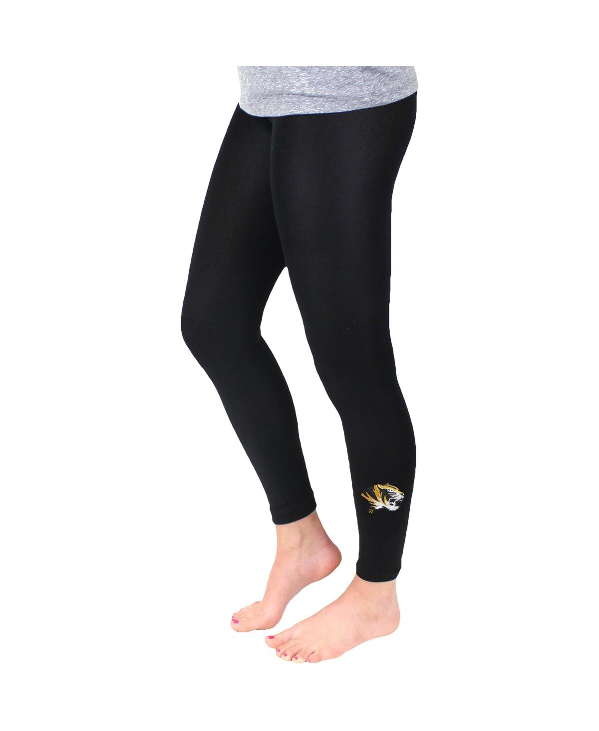 Women’s ZooZatz Black Missouri Tigers Fleece Leggings – Black