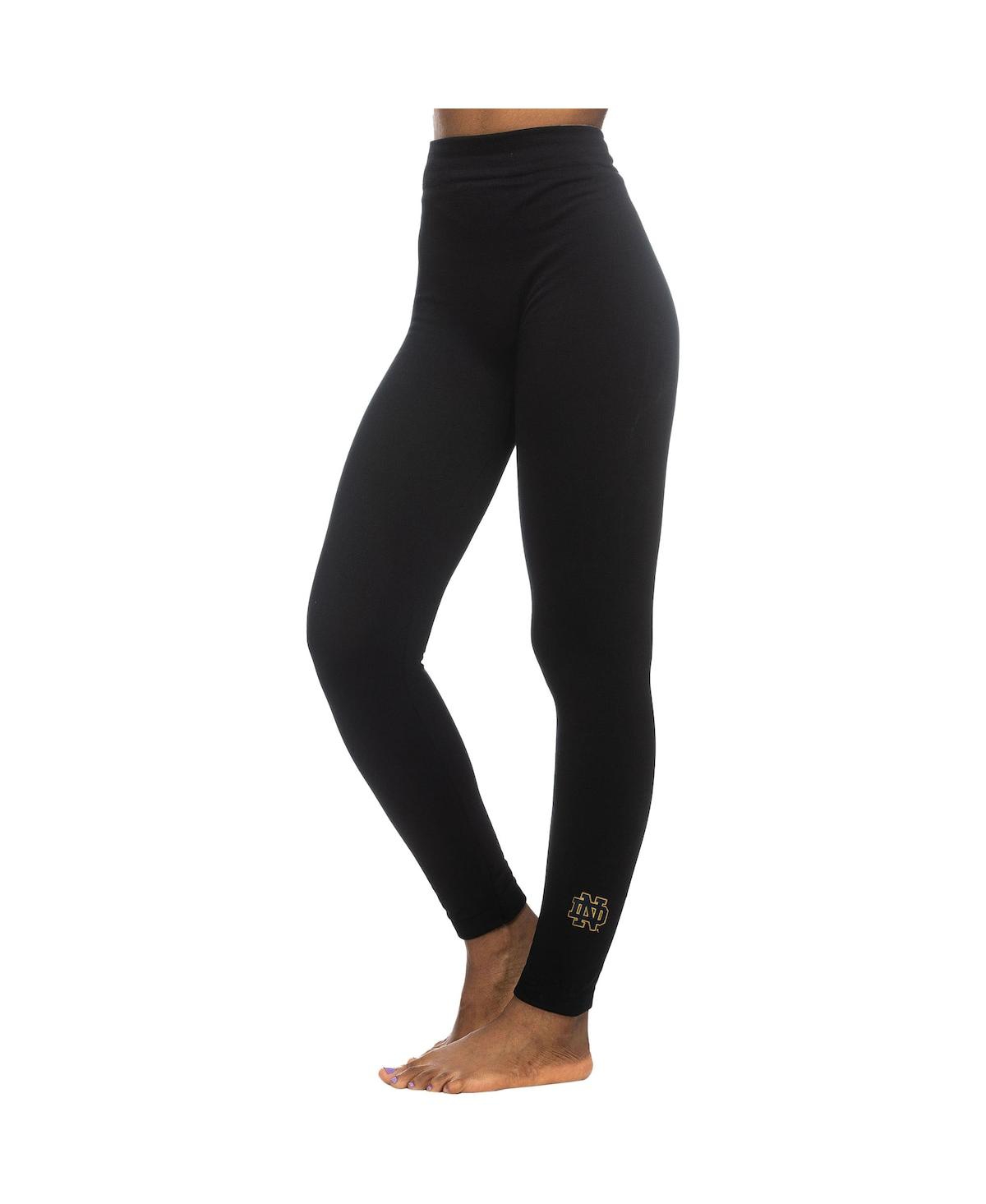 Women’s ZooZatz Black Notre Dame Fighting Irish Fleece Leggings – Black Women’s ZooZatz Black Notre Dame Fighting Irish Fleece Leggings – Black