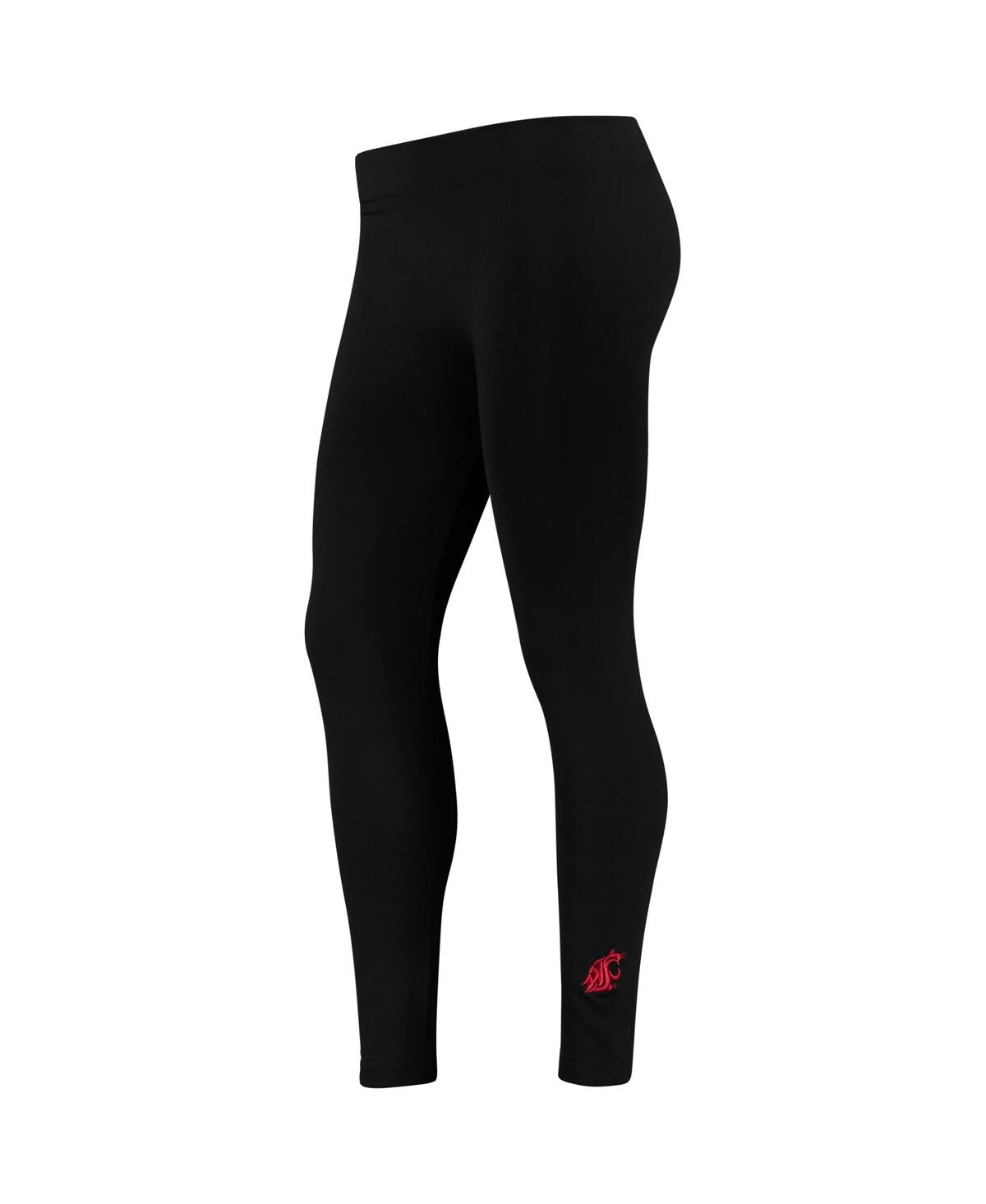 Women’s ZooZatz Black Washington State Cougars Fleece Leggings – Black Women’s ZooZatz Black Washington State Cougars Fleece Leggings – Black