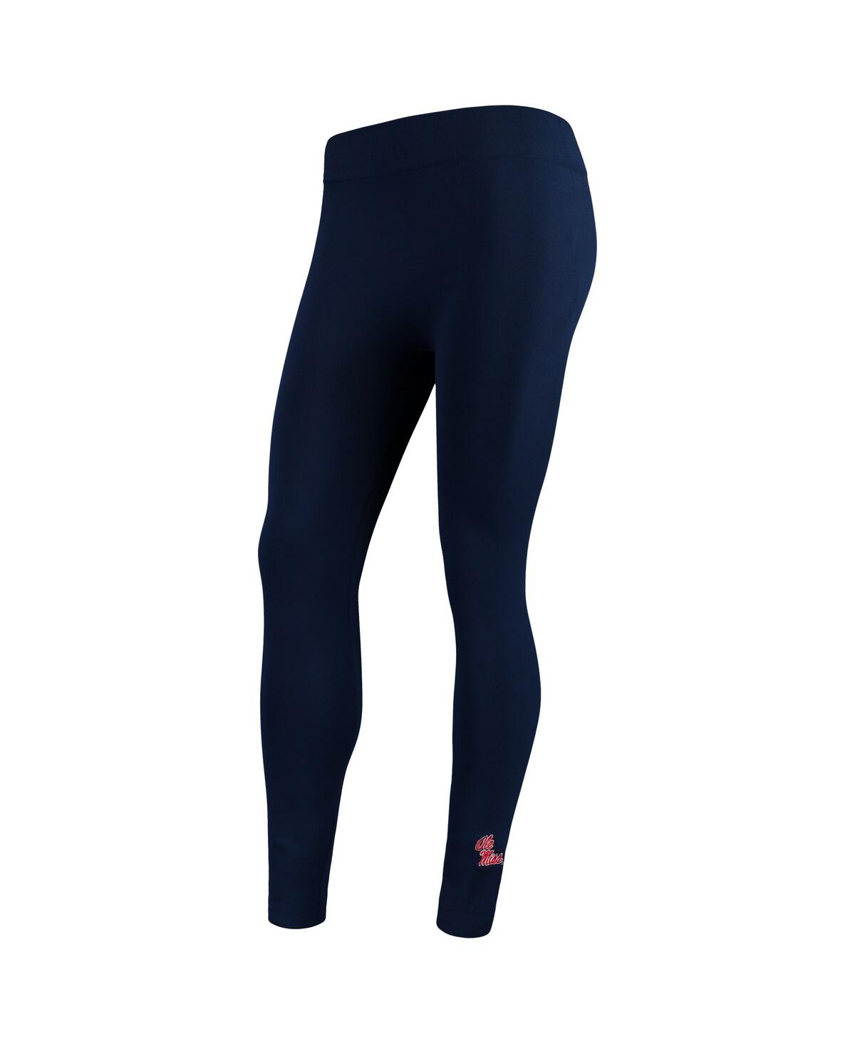 Women’s ZooZatz Navy Ole Miss Rebels Fleece Leggings – Navy